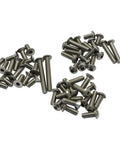 Premium Titanium Screw Set For Radio Control Cars assorted screws with hex heads, durable and lightweight fasteners for RC upgrades.
