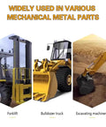 Forklift, bulldozer truck, and excavating machinery for mechanical metal parts usage