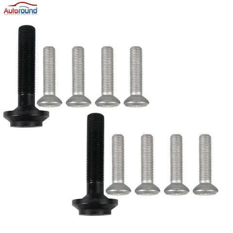 Front And Rear Wheel Bearing And Hub Assembly Set For A4 A5 A6 A7 Quattro Allroad 2008 To 2015 Fits AWD Models 2 Pack