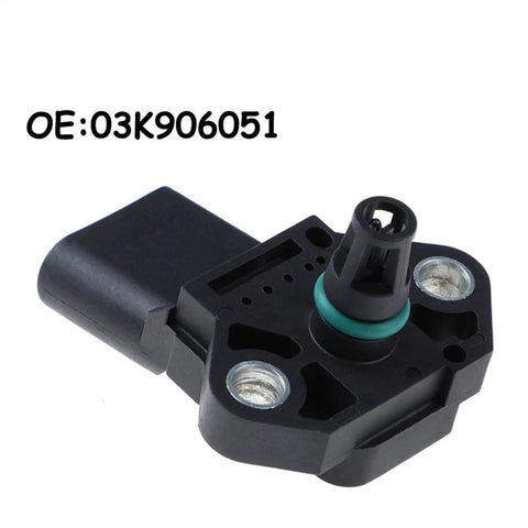 Mass Air Flow Sensor 03K906051 0281006059 1 Piece Replacement For Your Ride Premium Quality Engine Sensor With Plug And Play Easy Install And Accurate Air Intake Readings black OE 03K906051