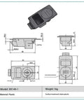 Black Color Door Locking Cabinet Drawer Retractable Spring Loaded Panel Latch Lock For Secure Storage Cabinets And Drawers diagram