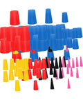 Cool Tapered Silicone Plug Assortment Kit With Sturdy Heat Resistant Grommots 1/16 To 5/8 Inch, assorted colored tapered plugs