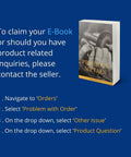 E-book claim instructions for 'Precious Metals' against a blue background with a book image.