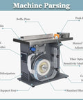 Semi Automatic Right Angle Label Applicator Machine With Microcomputer Control For High Accuracy showing internal components and features.