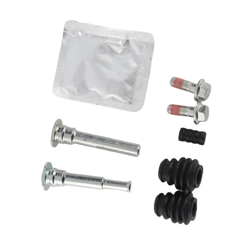 Jiawu Front Brake Caliper Guide Pin Kit Slides And Bolts Boot Set For MK7 2008-2022 High Strength Metal Wear Resistant D7110C Replacement Part Perfect Fit, pins and boots