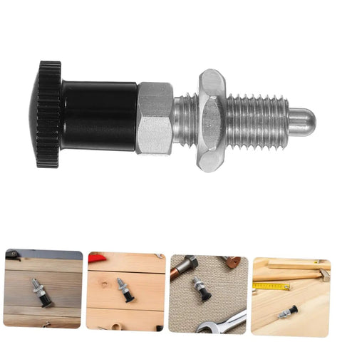 Stainless Steel Spring Indexing Plunger With Fast Reset Mechanism Snaps Back Into Position Dead Nuts Every Time For Heavy Machinery And Garage Builds Solid Tool Parts That Never Drop The Ball, showing plunger with knob and threaded body.
