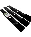 3-Blade Set For 54 Inch John Deere Lawn Mower Replaces OEM M143520 UC22010 Includes 19 Inch Blades With 0.800 Inch