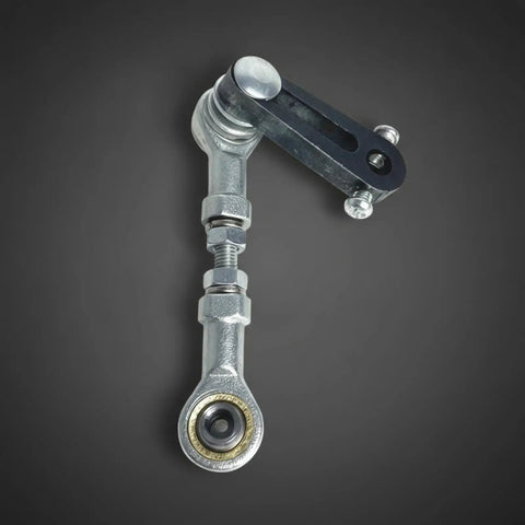 Adjustable Linkage With Ball Joint Rotating Mechanical Assembly Kit For Prototyping Large Size Swing Arm And Fish Eye Joint Set Dope DIY Motion Systems And Swing Mechanisms For Makers, silver metal linkage