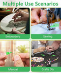 Fish Mouth Needle Threader For Sewing Machines And Hand Use Automatic Needle Threader Tool in multiple use scenarios.