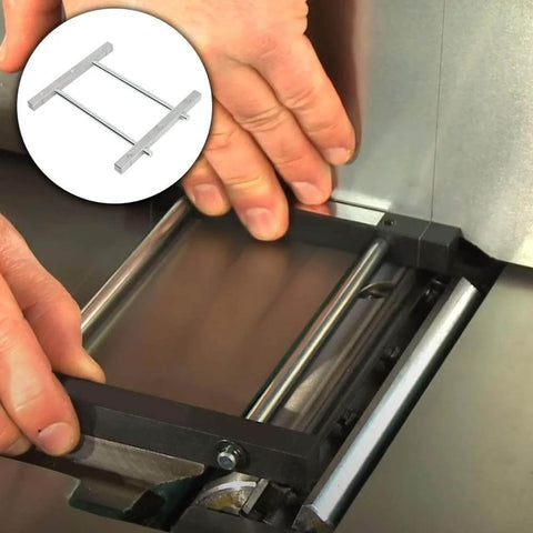 Magnetic Jointer Knife Setting Jig For 4 To 8 Inch Jointer Blades, Easy Quick Install, Precision Tool in use setting blades