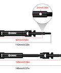 Rear CV Driveshaft Upgrade For Traxxas Slash 4x4 And 2WD Stampede Rustler Nitro F150 Hoss RC Truck Carbon Steel Construction Durable Beefed Up Driveline For 1/10 Scale VXL, 110mm and 146mm