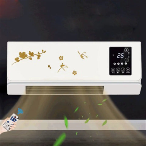 Crush The Winter Chill 2000W Wall Mounted Space Heater Air Conditioner Fan With Remote Timer, Quiet Electric Heater, elegant design.