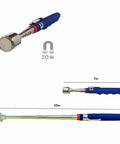 Extendable 31 Inch Telescoping Magnetic Pick Up Tool With Foam Grip And 90g Stainless Steel Handle, 20 Pound Suction