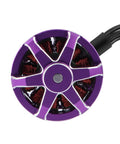 Top view of a 2500KV Brushless Outrunner Motor with purple casing for 1/24 RC Micro Rock Crawlers and Axial SCX24 Upgrades.