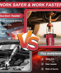 Comparison of induction heater and oxy acetylene for bolt removal with Induction Bolt Heater Kit 110V 1200W Beast Magnetic Tool.
