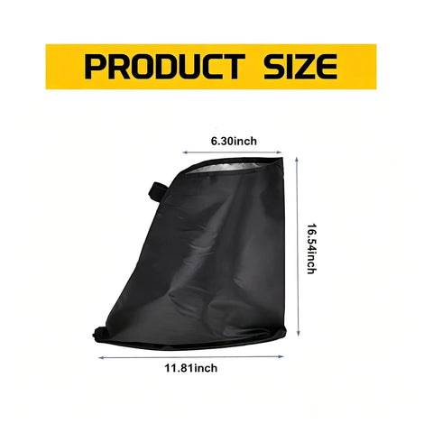 Tough As Nails Ev Charger Cover With Heavy Duty Magnets Shutting Down Rain Snow And UV Rays To Keep Your Electric Plug Sealed While Delivering Rock Solid Outdoor Shielding That Is Simply No Sweat And Flawlessly Secure Black, showing product dimensions 6.30in x 11.81in x 16.54in.