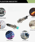 2 Pack Inductive Proximity Sensor With 4mm Sensing Range NPN Normally Open DC12 36V For Industrial Automation application uses