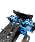 RC Car Chassis Frame For TT01 TT01E One Tenth Scale Aluminum Shaft Drive Carbon Brazed Frame 4WD Upgrade Accessories