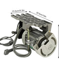 Industrial Leather Skiving Motor SM-801 1200 RPM Electric Shovel Skin Cutter dimensions visible