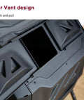 Close-up of air vent design on Dual Chamber Outdoor Tumbling Compost Bin With Lid, 160L 42 Gallon Capacity, Easy Turn Design.