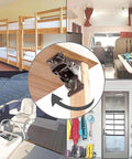90 Degrees Self Locking Folding Hinge Anti Corrosion Invisible Connector for folding tables and furniture installation