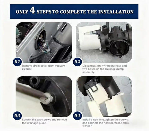 Washer Drain Pump Motor Replacement For LG And Kenmore Direct Fit Replaces AP5328388 installation steps guide