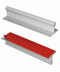 Peel And Stick Finger Pull Handles For Kitchen Drawers Zero Drill Installation Hassle Free Screwless Cabinet Knobs shown from above and side on a white background.