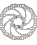 160mm Stainless Steel Bicycle Disc Brake Rotor For Mountain Bikes With Six Bolt Mount Flange Adapter Kit Threaded Hubs Easy Install Direct Replacement For Worn Out Rotors