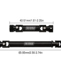Durable CNC Hardened Steel Drive Shaft Upgrade For SCX24 Gladiator Dodge Power Wagon 1 24 RC With Black Finish And Logo Etched