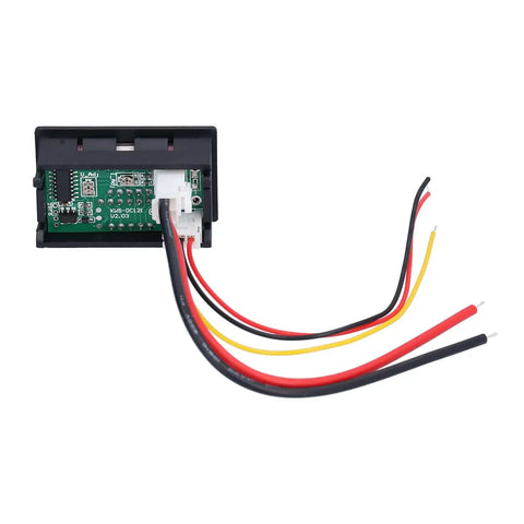 Back view of DIY Friendly Voltmeter And Ammeter Panel Meter For PCB Wiring 50A Digital Readout Shows Voltage And Current At A Glance