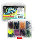 Panfish Magnet Kit With Longer Shad Dart Hook, 82 Piece Lure Set Including 70 Split Tail Grub Bodies And 12 Size 8 Mustad Hooks