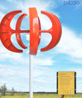 Portable 200W Wind Turbine Kit With 5 Blade Vertical Axis 12V Output 3 Phase Permanent Magnet Generator Controller
