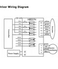 Driver wiring diagram for 1 To 5 Axis Nema23 Closed Loop Stepper Motor Kit With Encoder For CNC Machines, Hybrid DC Servo Drive
