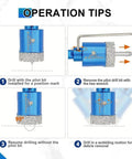 Step-by-step operation tips for Diamond Tile Hole Saw Kit With Pilot Bit And Chamfer Blade For Porcelain Ceramic Stone Marble Dry Diamond Core Bits With Triangle Shank And A Wide Range Of Diameters From 6 To 65 mm Pro Grade For Quick Clean Holes