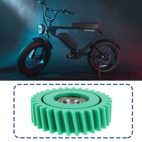 Three Pack Nylon Gear For Your Electric Bike Ride, 31T Drive Gear With 608 Bearing, 41.5mm OD, 12mm Thick, 8mm Bore