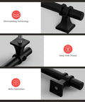 Close-up of Matte Black 5 Inch Cabinet Pulls 10 Pack Modern T Bar Handles showing durability and design features.