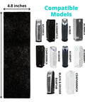 Air Purifier Filter Replacement 4 Pack Compatible With AC4825 AC4300BPTCA AC4900CA CDAP4500BCA models diagram