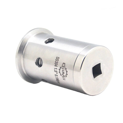 QiiMii SS304 1.5-inch tri-clamp ferrule with 50.5 mm OD and square-end recess