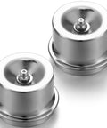 2 Pack 1.98 Inch Axle Grease Caps and Grease Fitting Caps for Trailer Hubs Dust Caps Fit 2000 to 3500 Pound Axles Replacement Set