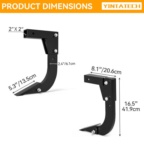 Dimensions of Beast Hitch Mounted Ripper and Subsoiler for 2 Inch Receiver, fits Tractor ATV UTV, adjustable trencher plow.