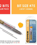 Pro Grade Carbon Steel Micro Drill Bit Set With 12 Mini Twist Drills For Jewelry Resin And Soft Metal Crafting, Bit Size #75 (.0210"/.533mm)