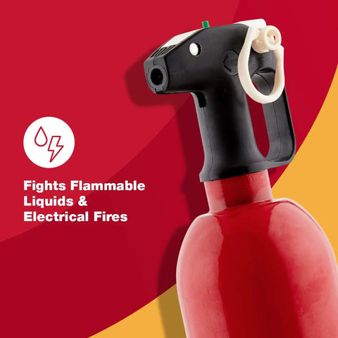 Hella Solid Street Ready Automotive Fire Extinguisher Featuring Corrosion Resistant Metal Gauge Secure Mounting Bracket Easy Read Display Safety Sealed Pull Pin For Cars And Trucks Vans