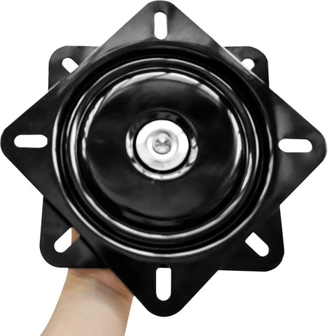 Heavy Duty 8 Inch Bar Stool Swivel Plate With Solid Ring Ball Bearings 500 Lbs Capacity Replacement Chair Base Lazy Susan Hardware