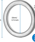Heavy Duty M18 Aluminum Oil Drain Plug Gasket Crush Washers Kit For Volvo with dimensions highlighted, 10 Pack DIY Friendly
