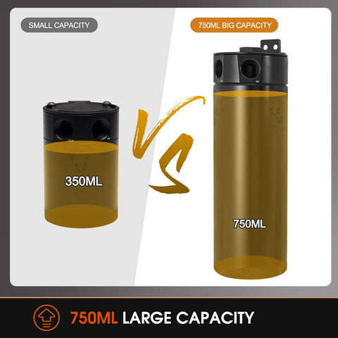 Comparison of 350ml vs 750ml Billet Aluminum 2 Port Baffled Oil Catch Can Kit with Breather Filter for PCV CCV Air.