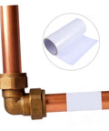 Flexible Waterproof Mending Tape For Pipes And Leaks Quick Repair Sealing Tape For Water Buckets And Umbrellas applied on copper pipe