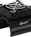 550 Brushed Motor 12T With Heatsink Combo For One Tenth Scale RC Trucks, showing heatsink with attached cooling fan