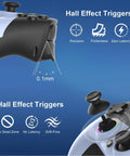 Wireless PS5 Controller With Back Buttons and Hall Effect Triggers highlighting precision and no latency features.