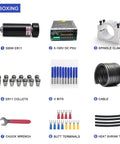 Unboxing of CNC Spindle Motor Kit 500W ER11 Brushed With PSU, Rheostat, Spindle Clamp, Cable, Wrench, Heat Shrink Tubing