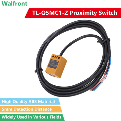 DC 10-30V Inductive Proximity Sensor 3 Wire NPN With 5mm Detection Distance, compact ABS housing, cable coiled, TL-Q5MC1-Z
